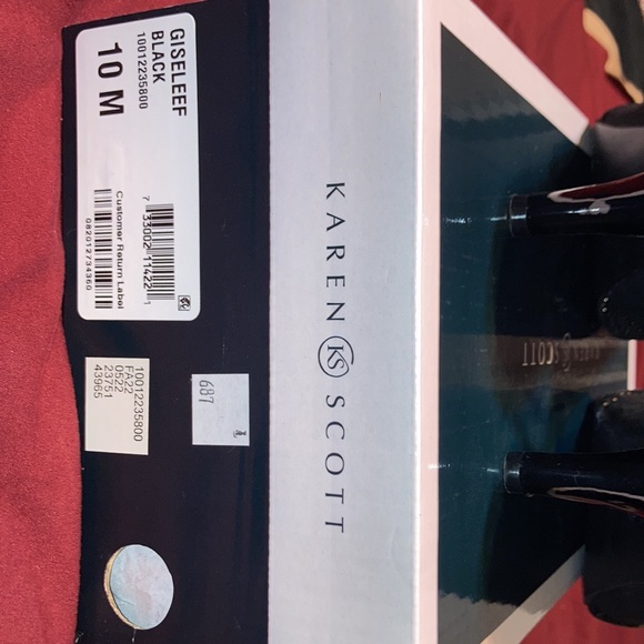 Karen Scott woman shoe- size 10- worn once black and gold - Picture 5 of 9